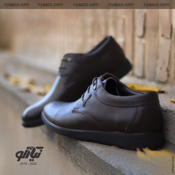 خرید کفش رسمی مردانه تبریز مدل ترافیک بندی کد 204 رنگ قهوه‌ای